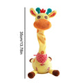Dancing Talking Giraffe Toy, Stuffed Animal Baby Toy Repeating What You Say, Glowing Musical Giraffe With Children's Songs Gifts