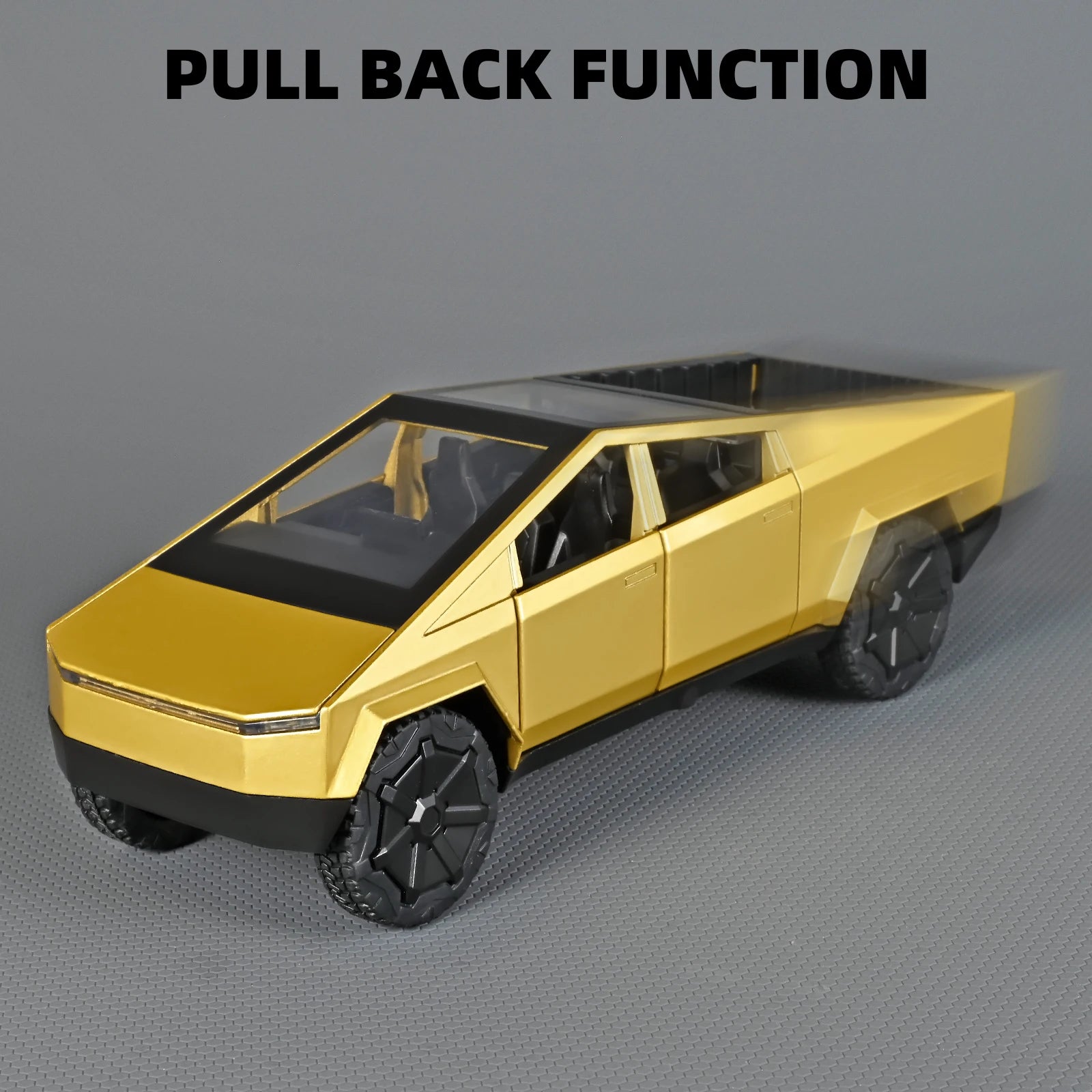 1:32 Cybertruck Pickup Toy Alloy Off-road Die-cast Metal Model Sound and Light Return Toy Gifts,  Birthday Gift for Children.