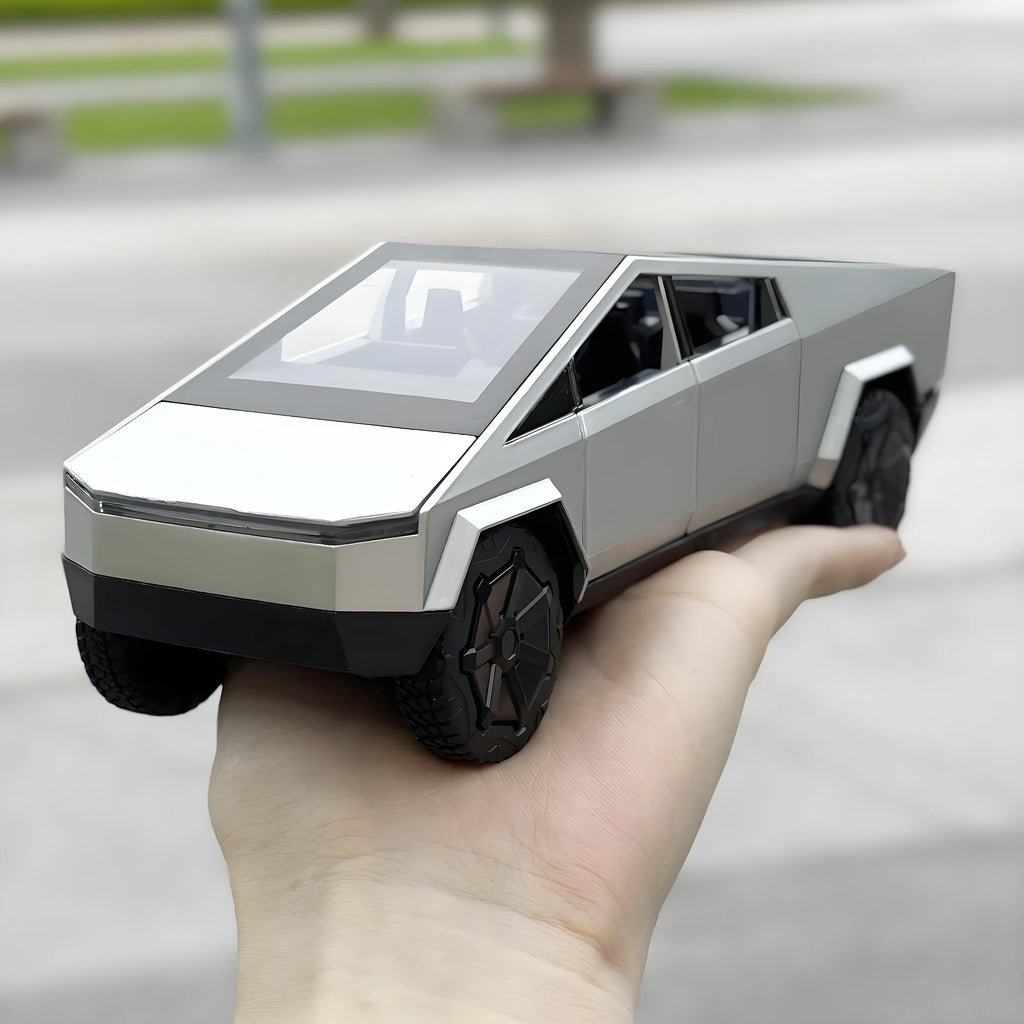 1:32 Cybertruck Pickup Toy Alloy Off-road Die-cast Metal Model Sound and Light Return Toy Gifts,  Birthday Gift for Children.