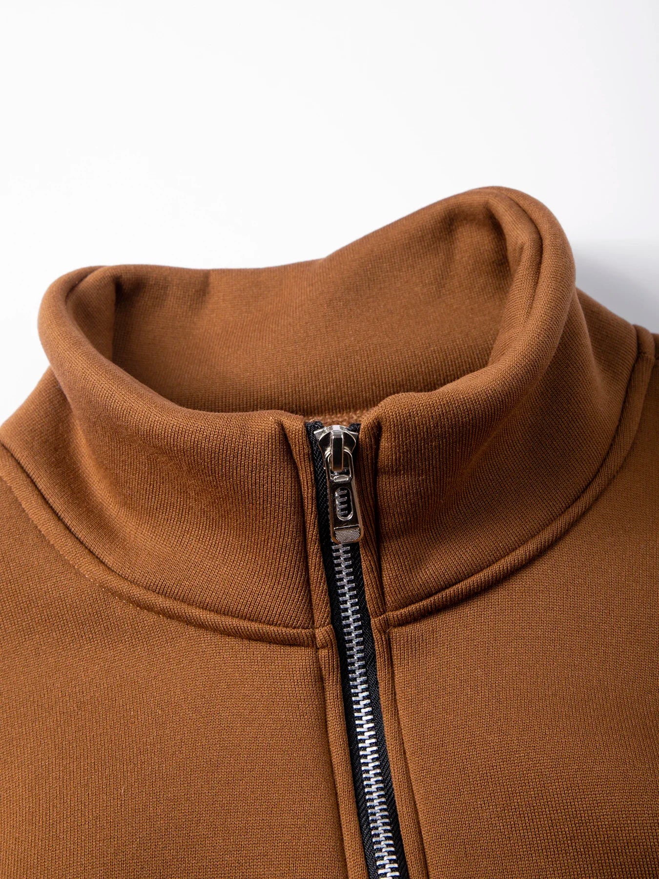 Autumn Men's Zipper Pullover Turtlenecks Warm Sweaters Solid Color Long Sleeved Fashion Male Casual Daily Sweatshirt Top