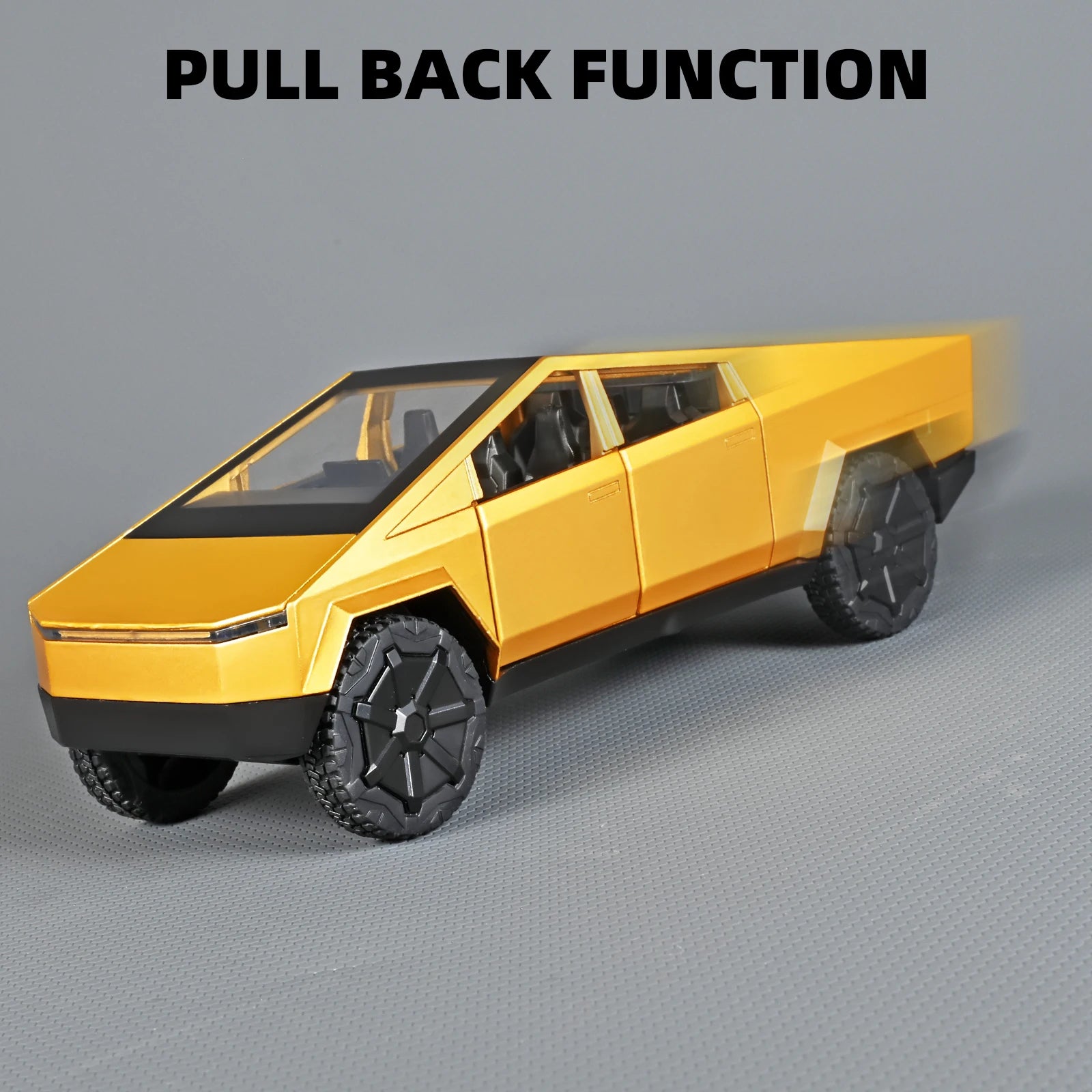 1:32 Cybertruck Pickup Toy Alloy Off-road Die-cast Metal Model Sound and Light Return Toy Gifts,  Birthday Gift for Children.