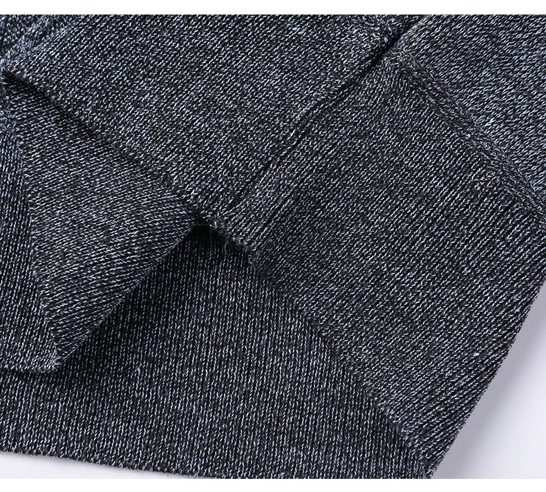 Man Pullover New 2025 Autumn Winter Solid Color Comfortable And Casual Soft Thickened Sweater With Added Velvet Sweater