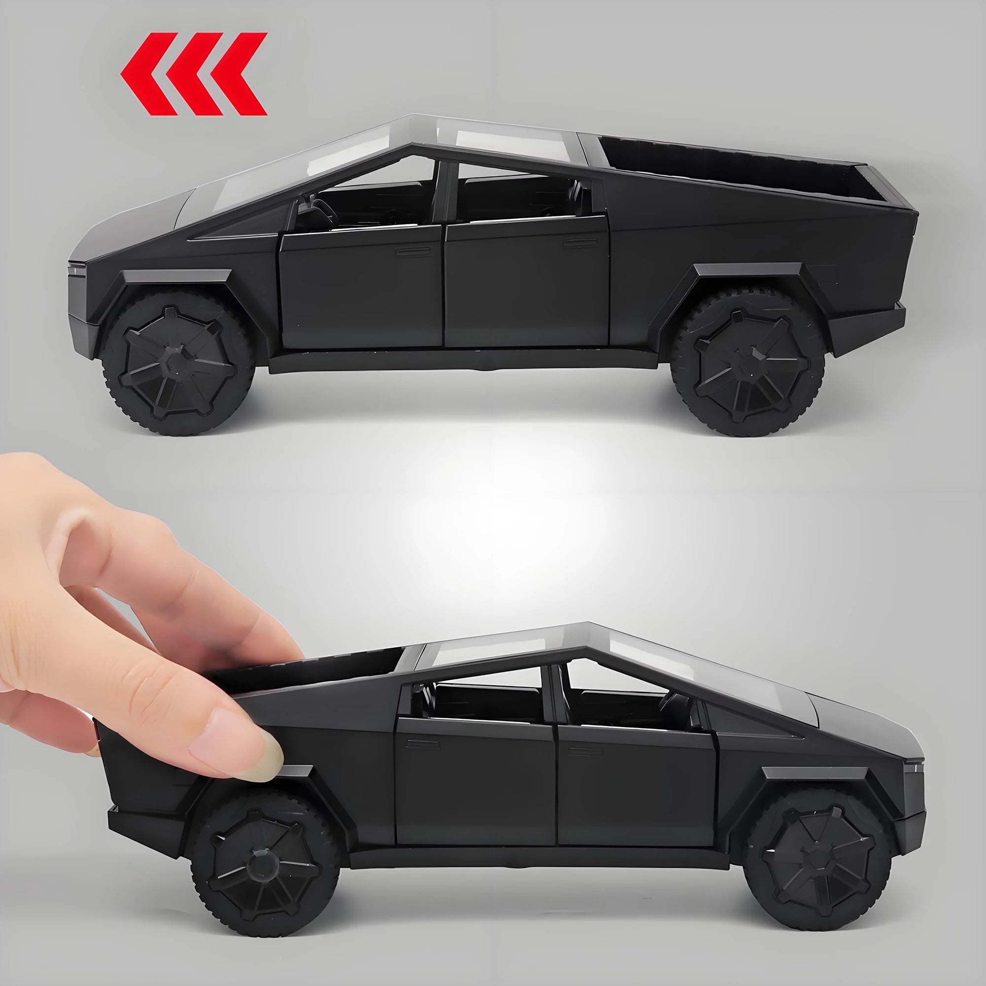 1:32 Cybertruck Pickup Toy Alloy Off-road Die-cast Metal Model Sound and Light Return Toy Gifts,  Birthday Gift for Children.