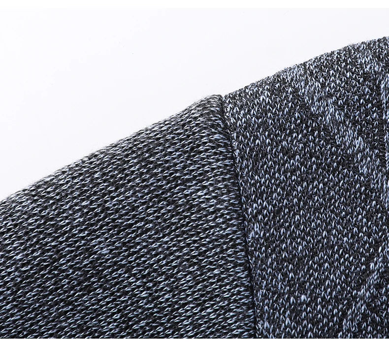 Man Pullover New 2025 Autumn Winter Solid Color Comfortable And Casual Soft Thickened Sweater With Added Velvet Sweater