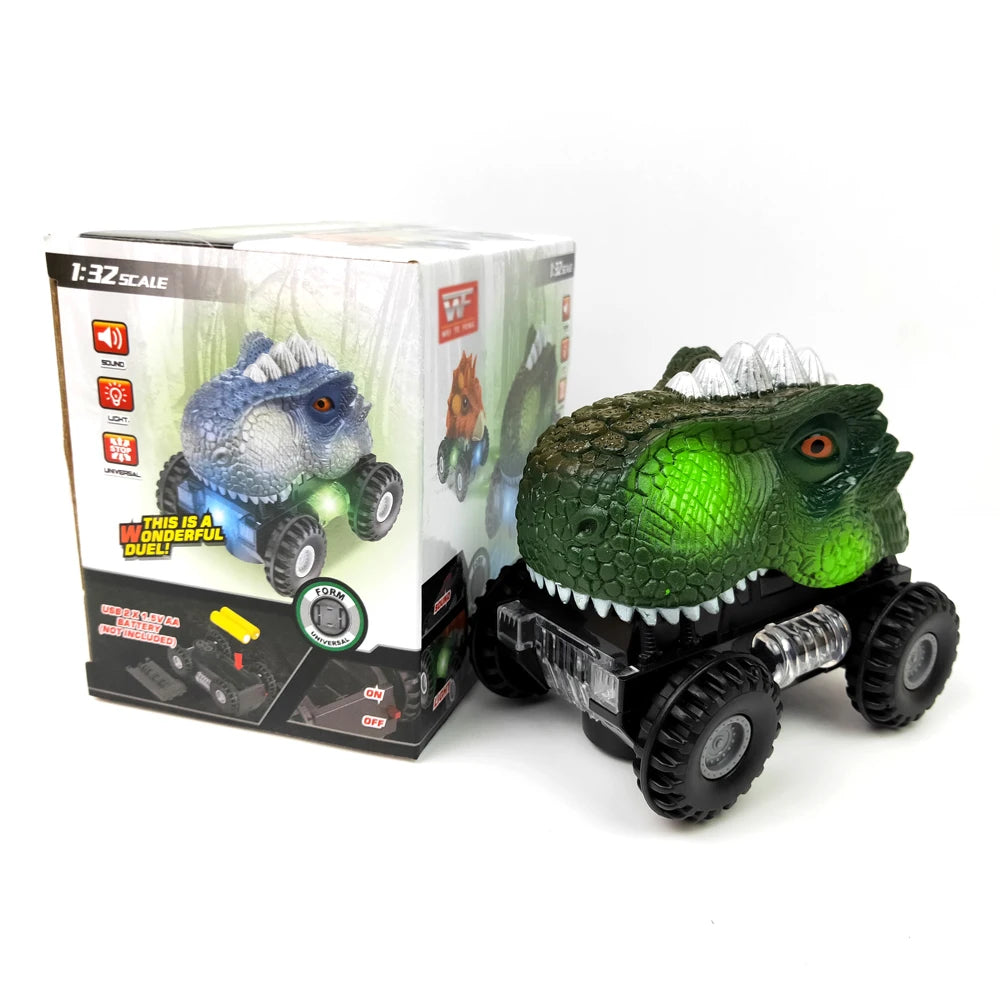 Dinosaur Toy for Kids car Tyrannosaurus rex electric universal boy toy dinosaur Interactive Games Animal Dinosaur Model Car Gift